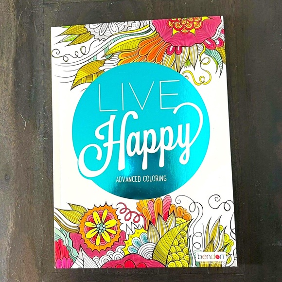 Bendon Office 225 Bendon Live Happy Advanced Coloring Book 4